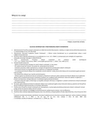 Ankieta dotycząca konsultacji społecznych - klauzula informacyjna